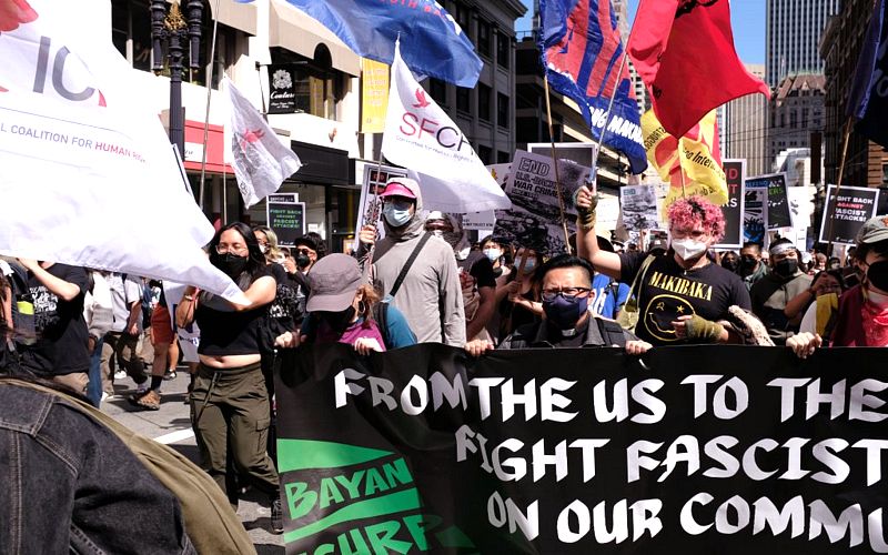Hundreds of Filipino Activists Storm San Francisco in Protest of Trump’s ICE Crackdowns