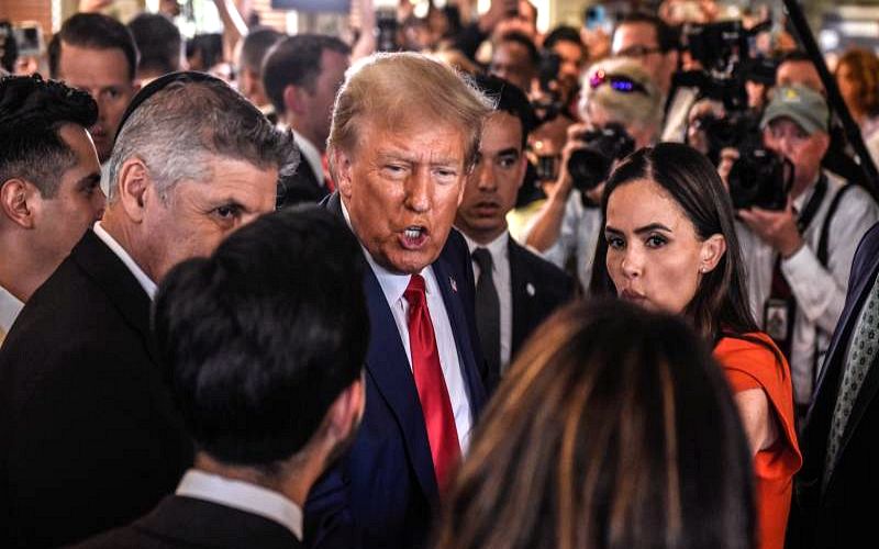 Trump Explodes at Reporter Over Family Business Questions