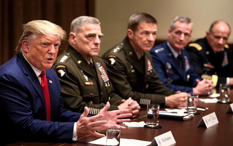 Former US Military Chiefs Warn Trump Has “Blurred” Critical Line Between Politics and the Armed Forces